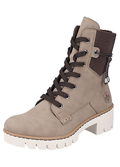 Rieker Lace-Up Ankle Boots