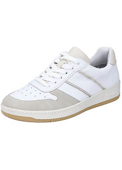 Rieker White & Grey Casual Lace-Up Trainers