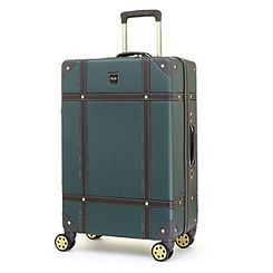 Rock Vintage 8 Wheel Medium Suitcase