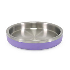 Rosewood Premium Double-Wall Stainless Steel Pet Food Bowl 480ml - Lilac