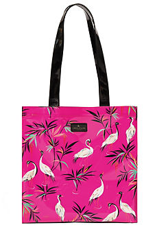 Sara Miller Pink Heron Everyday Shopper Bag