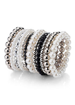 Set of 12 Beaded Bracelets