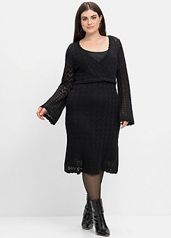 Sheego Black Lace Dress