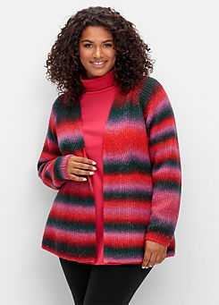 Sheego Knitted Stripe Cardigan