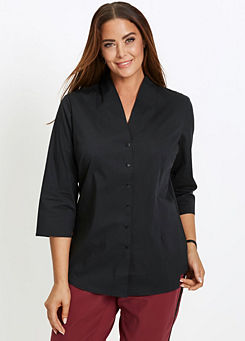 Stand Up Collar Blouse