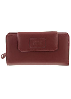 Storm London Embassy Large Leather Purse - Dark Red