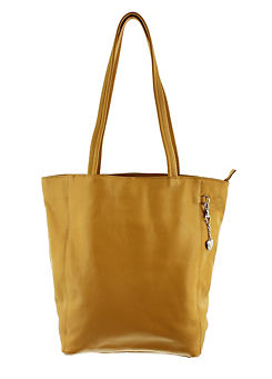 Storm London Fiorella Large Leather Tote Bag - Mustard
