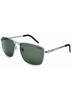 Storm London ’Peitho’ Fashion Mens Metal Rectangle Style Sunglasses - Silver