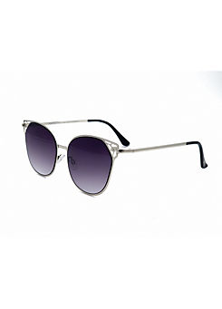 Storm London ’Soteria’ Fashion Ladies Metal Cat Style Sunglasses - Silver