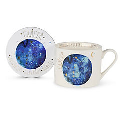 Summer Thornton ’Cancer Star Sign’ Mug & Coaster Gift Set