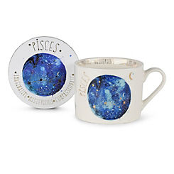 Summer Thornton ’Pisces Star Sign’ Mug & Coaster Gift Set