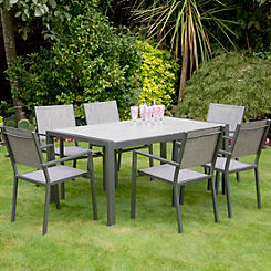 Suntime Adrano Six Seater Garden Dining Set
