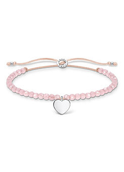 THOMAS SABO Pink Pearls Heart Bracelet