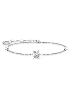 THOMAS SABO Snowflake Bracelet with White Stones