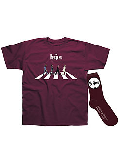The Beatles Abbey Road Men’s T-Shirt & Socks Set
