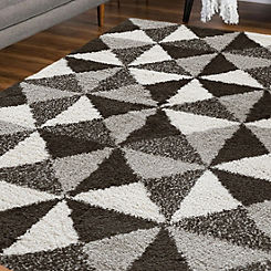 The Homemaker Rugs Collection Snug Shaggy Triangles Rug