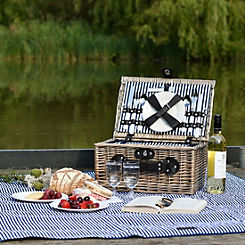 The Three Rivers Hamper Co. Three Rivers 2 Person Basket with Contents
