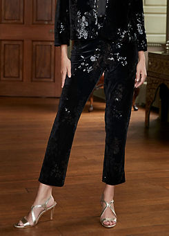 Together Floral Embellished Tapered Trousers
