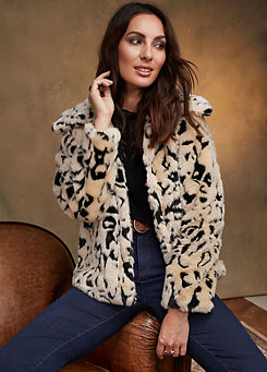 Together Short Leopard Fur Coat