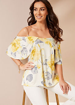 Together Yellow Floral Print Top