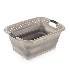 Tower Cavaletto Collapsible Laundry Basket Latte