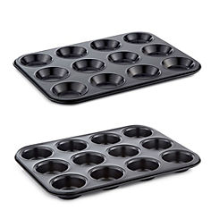 Tower Muffin Two Piece Tray Tin Set