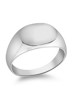 Tuscany Silver Sterling Silver Oval Signet Ring