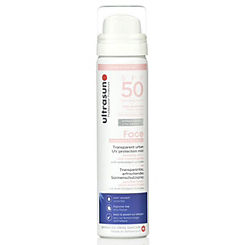 Ultrasun SPF50 UV Protection Face & Scalp Mist 75ml