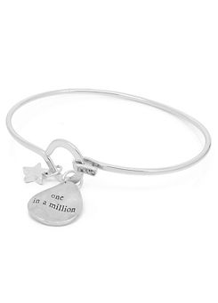 White Leaf ’One In A Million’ Silver Plated Bracelet