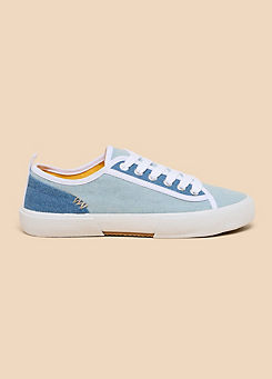 White Stuff Pippa Canvas Lace Up Trainers