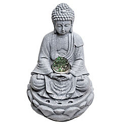 Widdop & Co Buddha Buddha Water Feature Colour Changing Mains Operated Light