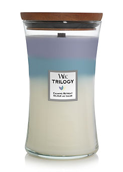 WoodWick Large Hourglass Candle Triology Calming Retreat
