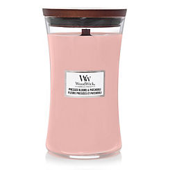 Woodwick® Large Hourglass Jar Pressed Blooms & Patchouli