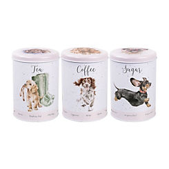 Wrendale Designs A Dog’s Life Tea Coffee Sugar Canisters
