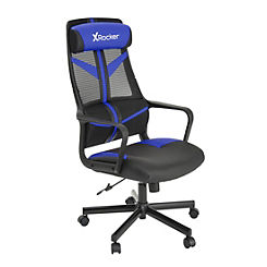 X Rocker Helix Office PC Gaming Mesh Chair - Blue
