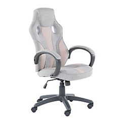 X Rocker Maverick Ergonomic Office Gaming Chair - Grey/Blush