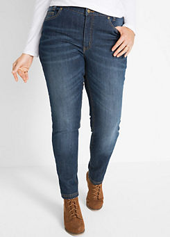 bonprix Embroidered Pocket Skinny Jeans