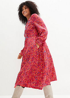 bonprix Floral Print Jersey Dress