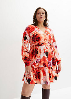 bonprix Floral Print Jersey Dress