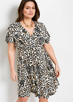bonprix Leopard Jersey Dress