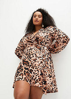 bonprix Leopard Wrap Dress