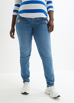 bonprix Maternity Embroidered Jeans