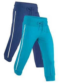 bonprix Pack of 2 Pairs of Cropped Joggers
