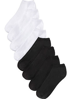 bonprix Pack of 8 Pairs of Trainer Socks
