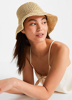 bonprix Straw Bucket Sun Hat