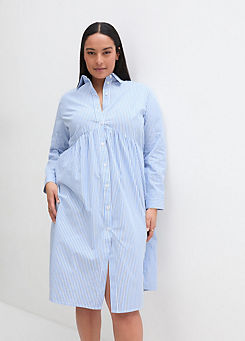 bonprix Stripy Cotton Shirt Dress