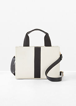 bonprix Two Tone Detachable Shoulder Strap Handbag