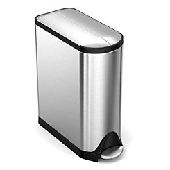 simplehuman 40L Brushed Stainless Steel Butterfly Pedal Bin