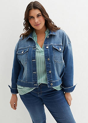 Curvissa denim hot sale jacket