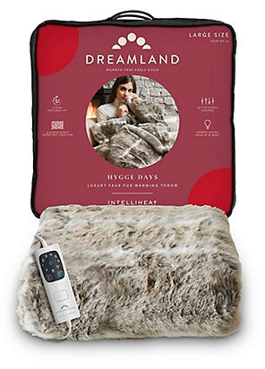 Dreamland intelliheat luxury online wine velvet heated overblanket